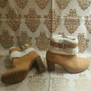 Timberland faux fur booties